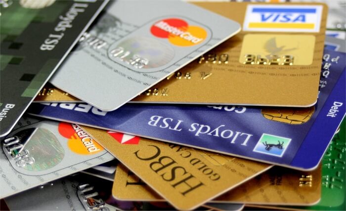 pile of credit cards